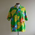 画像1: ORIGINAL JAMS コットンアロハシャツ　<br>"Surf Line HAWAII"　<br>表記XL<br> (1)