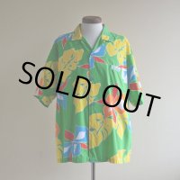 ORIGINAL JAMS コットンアロハシャツ　 "Surf Line HAWAII"　 表記XL 