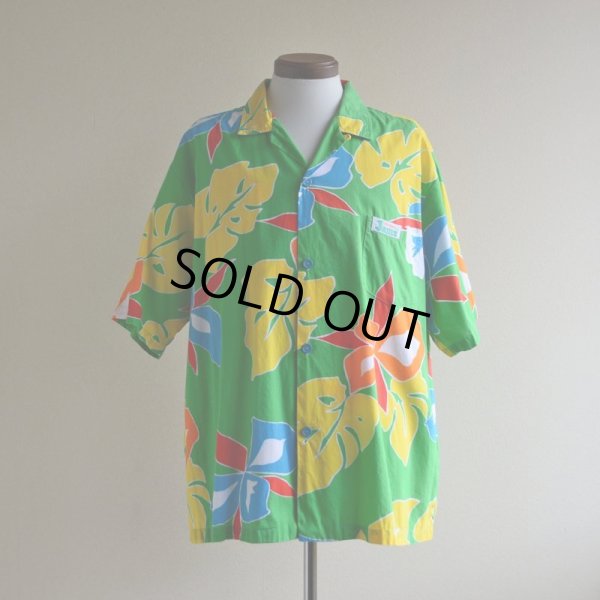 画像1: ORIGINAL JAMS コットンアロハシャツ　 "Surf Line HAWAII"　 表記XL 