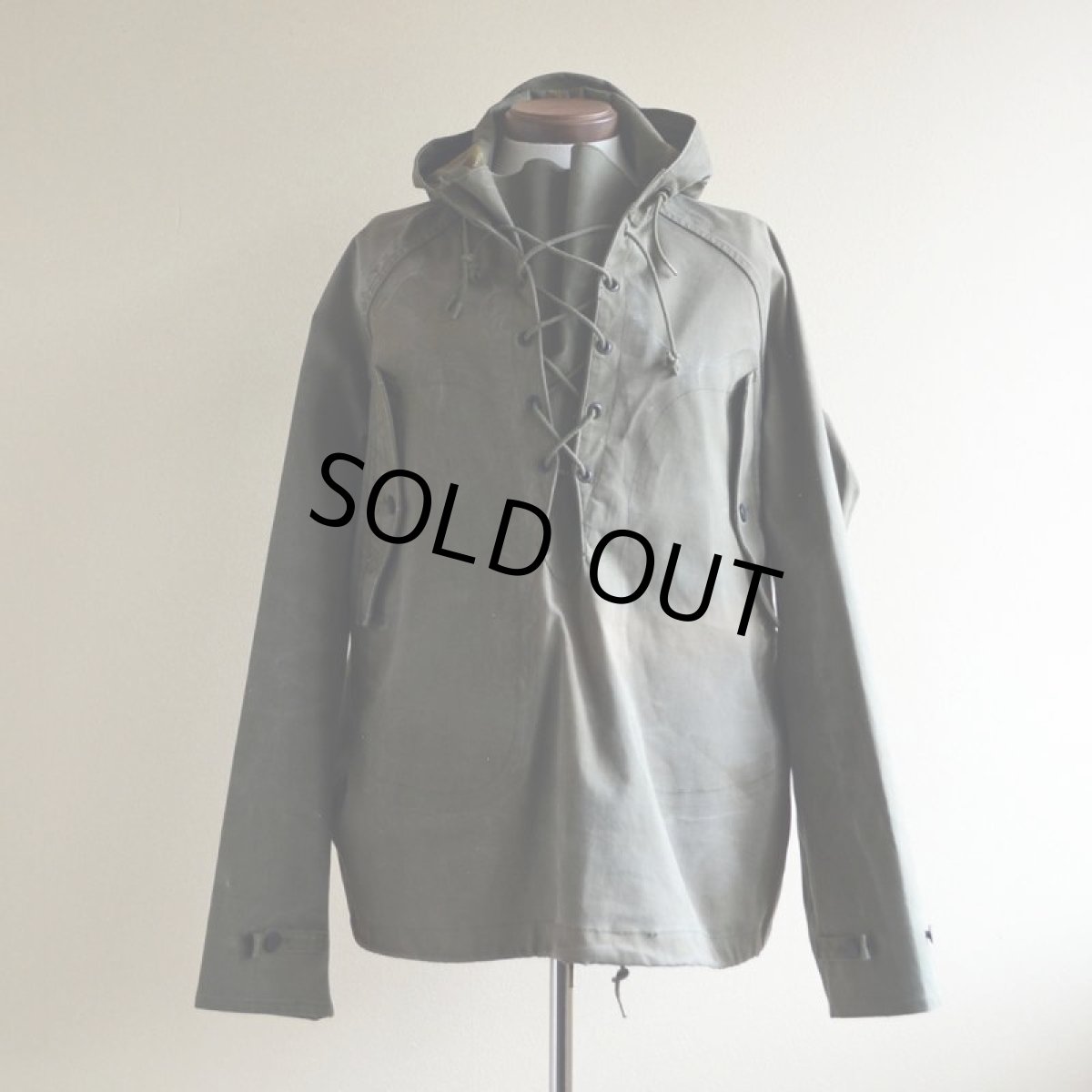 画像1: 1950s US.NAVY レインパーカー　 表記MEDIUM  (1)