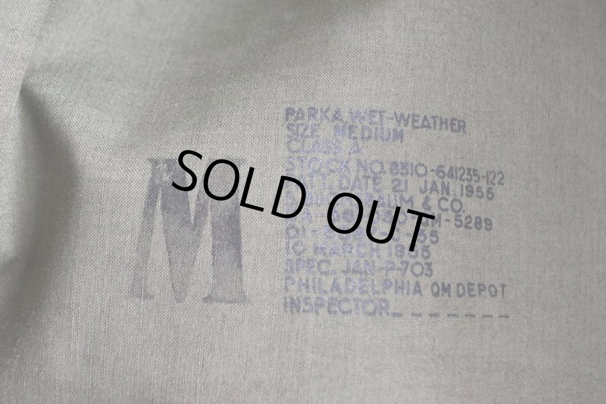 画像5: 1950s US.NAVY レインパーカー　 表記MEDIUM  (5)