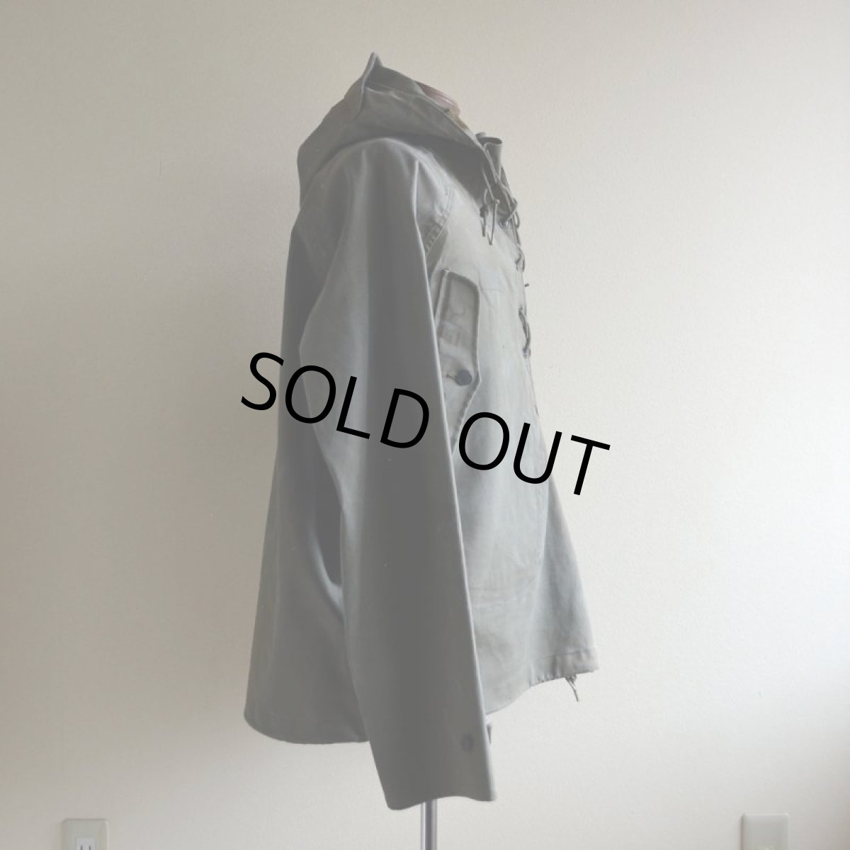 画像2: 1950s US.NAVY レインパーカー　 表記MEDIUM  (2)