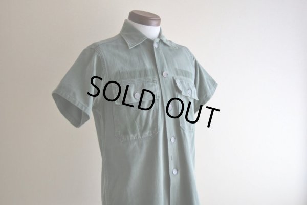 画像8: 1950s FRUIT OF THE LOOM US.ARMY ユーティリティシャツ　 "13スターボタン"　 実寸S-M 