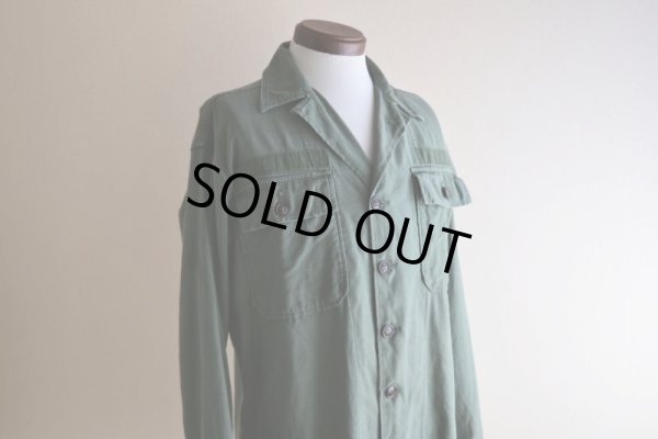 画像7: 1950s US.ARMY OG107 ユーティリティシャツ　 "1st初期"　 実寸ML 