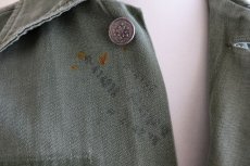 画像7: 1950s FRUIT OF THE LOOM US.ARMY ユーティリティシャツ　 "13スターボタン"　 実寸S-M  (7)