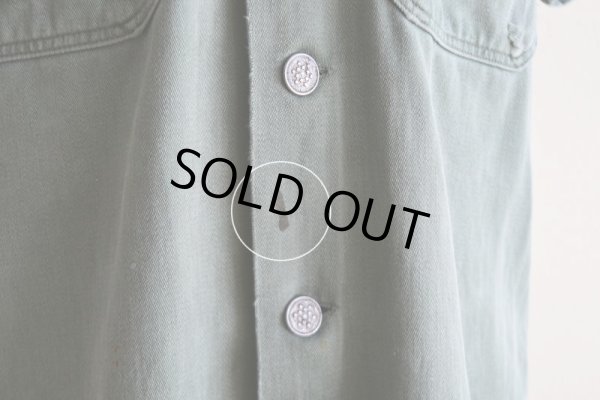 画像14: 1950s FRUIT OF THE LOOM US.ARMY ユーティリティシャツ　 "13スターボタン"　 実寸S-M 