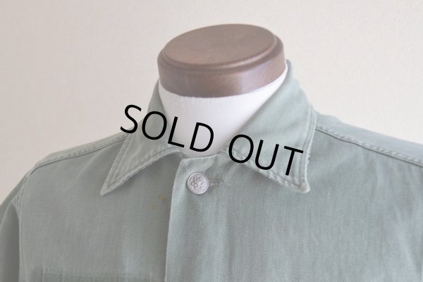 画像6: 1950s FRUIT OF THE LOOM US.ARMY ユーティリティシャツ　 "13スターボタン"　 実寸S-M 