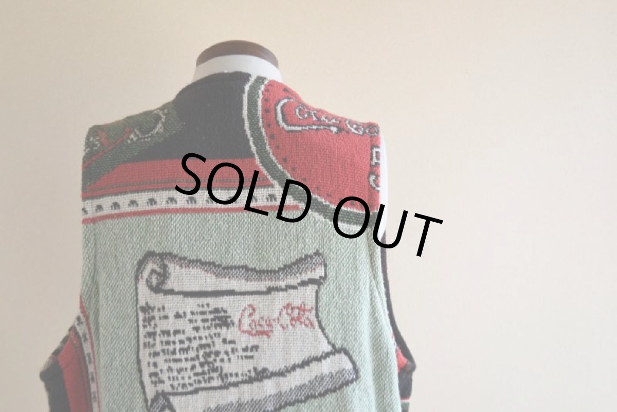 画像12: 1990s Coca-Cola ラグベスト　 "MADE IN USA"　 表記XL  (12)