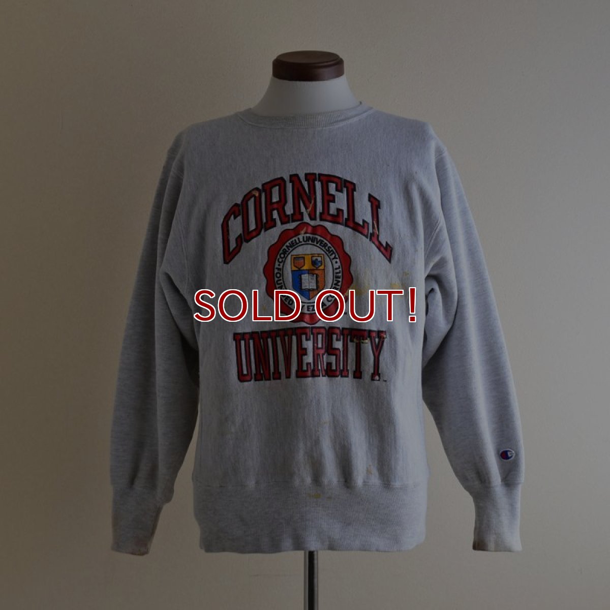画像1: 1990s Champion リバースウィーブスウェット　 "CORNELL UNIVERSITY"　 表記M  (1)