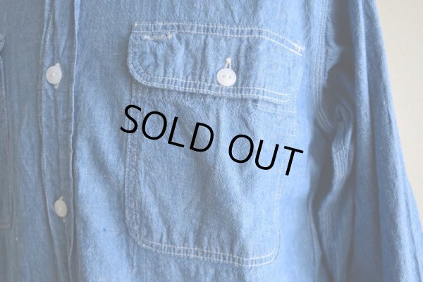 画像10: 1960s BIG MAC シャンブレーンシャツ　 表記15-15 1/2 