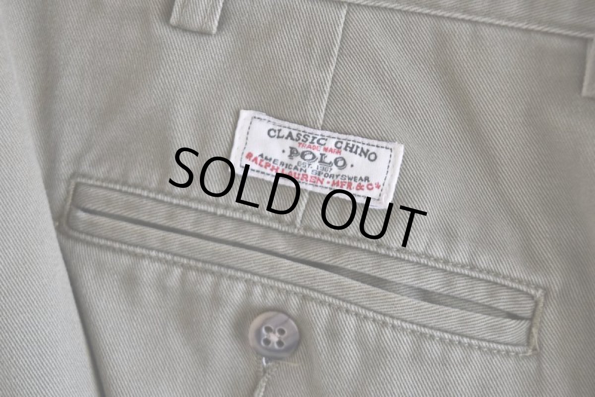画像10: Polo by RalphLauren ツータックチノトラウザー　 "HAMMOND PANT"　 表記35×30  (10)