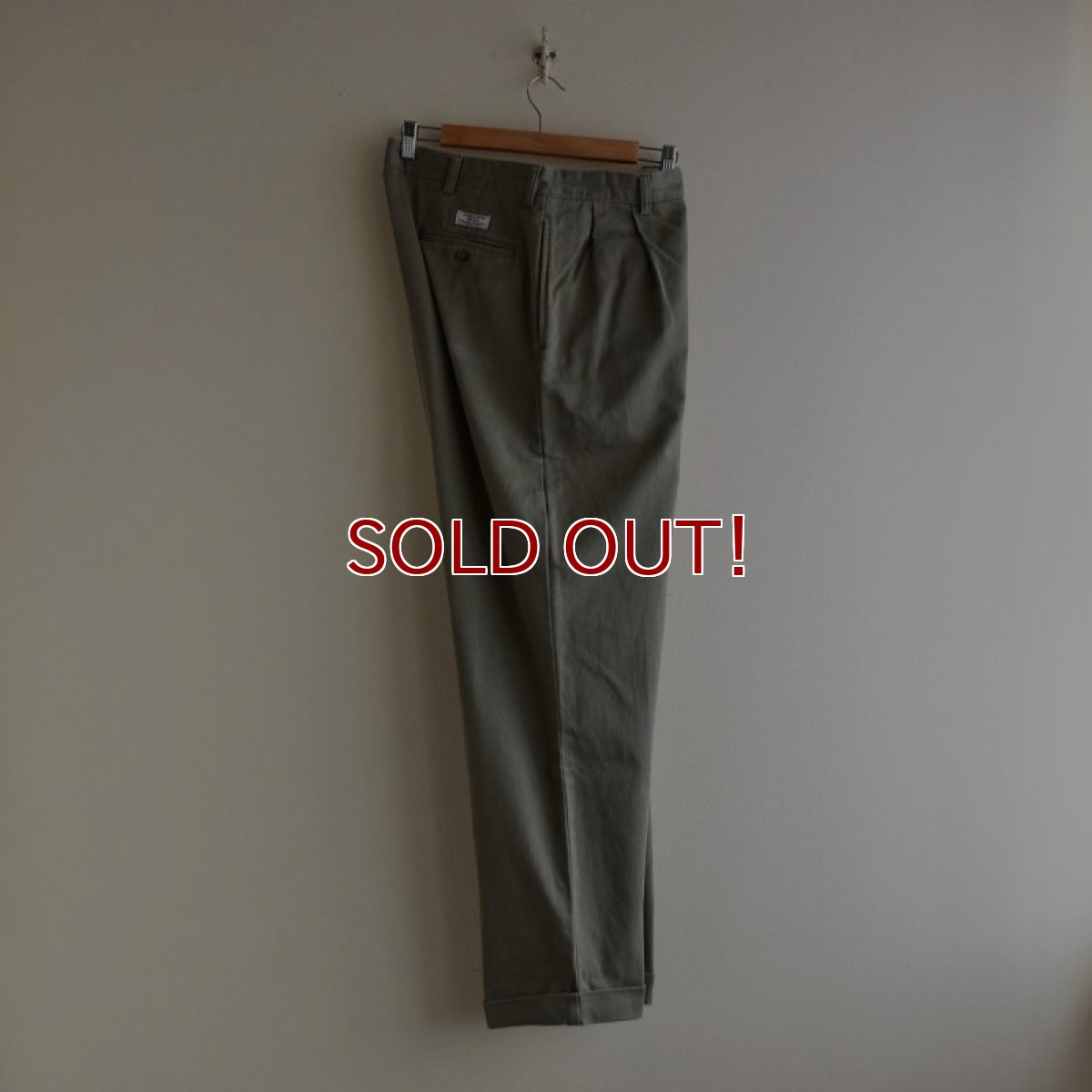 画像3: Polo by RalphLauren ツータックチノトラウザー　 "HAMMOND PANT"　 表記35×30  (3)