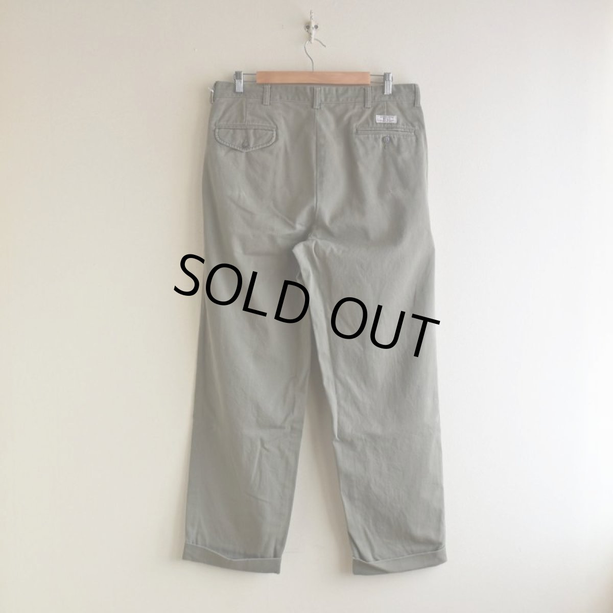 画像2: Polo by RalphLauren ツータックチノトラウザー　 "HAMMOND PANT"　 表記35×30  (2)