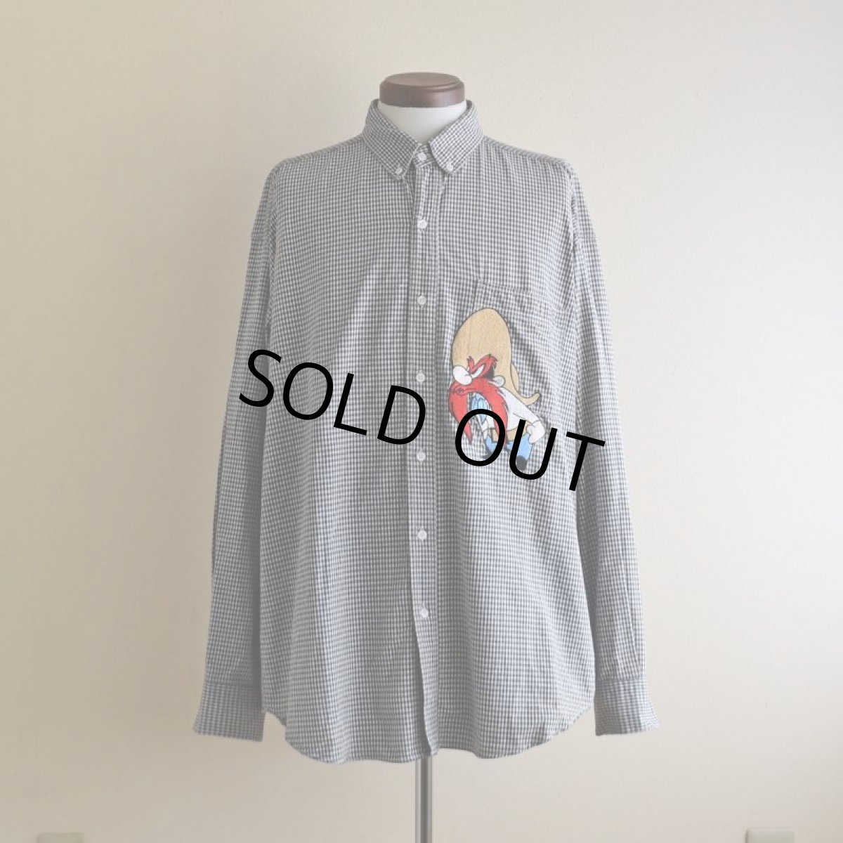 画像1: 1990s ACME CLOTHING CO. LOONEY TUNES チェックシャツ　 表記L  (1)