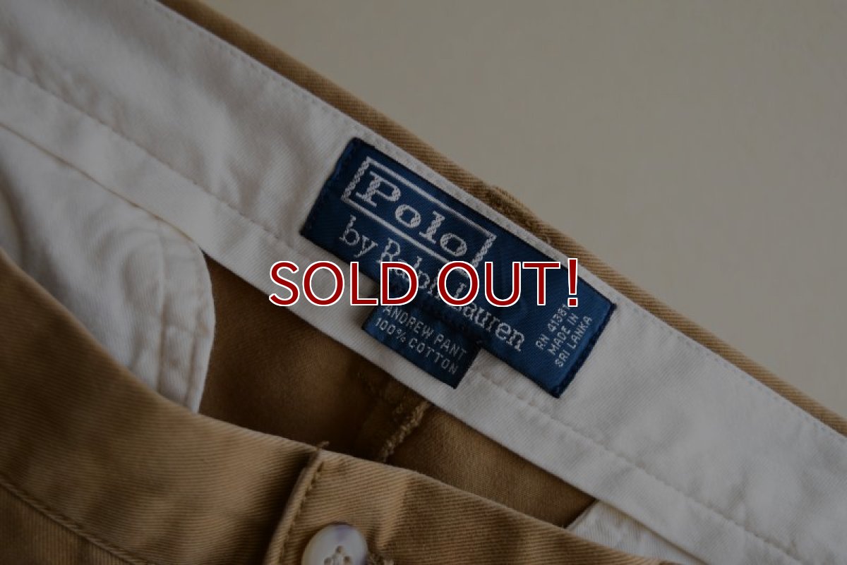 画像4: Polo by RalphLauren ツータックチノトラウザー　 "ANDREW PANT"　 表記33×32  (4)