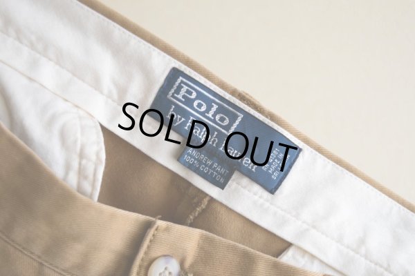 画像4: Polo by RalphLauren ツータックチノトラウザー　 "ANDREW PANT"　 表記33×32 