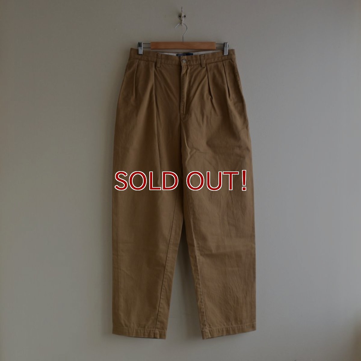 画像1: Polo by RalphLauren ツータックチノトラウザー　 "ANDREW PANT"　 表記33×32  (1)
