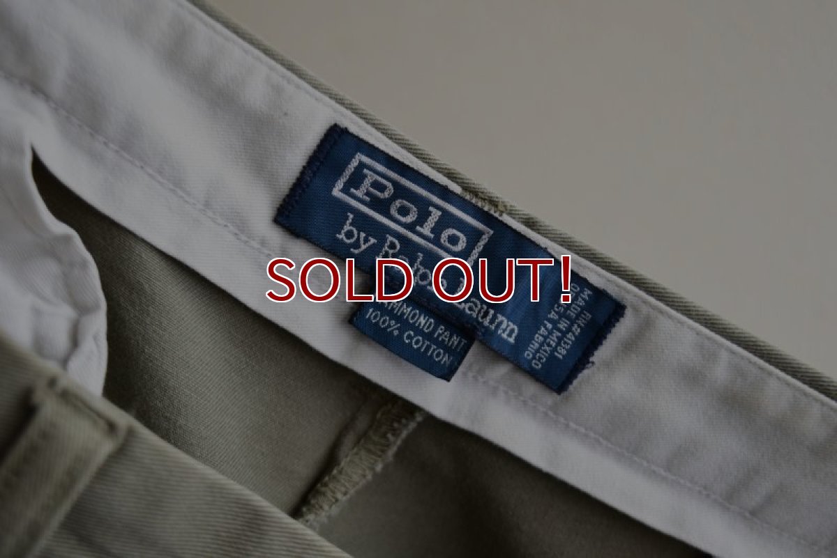 画像4: Polo by RalphLauren ツータックチノトラウザー　 "HAMMOND PANT"　 表記35×30  (4)