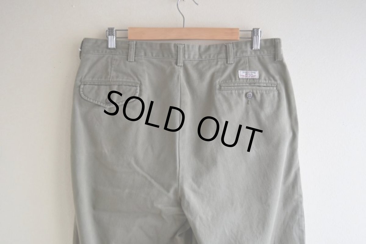 画像8: Polo by RalphLauren ツータックチノトラウザー　 "HAMMOND PANT"　 表記35×30  (8)