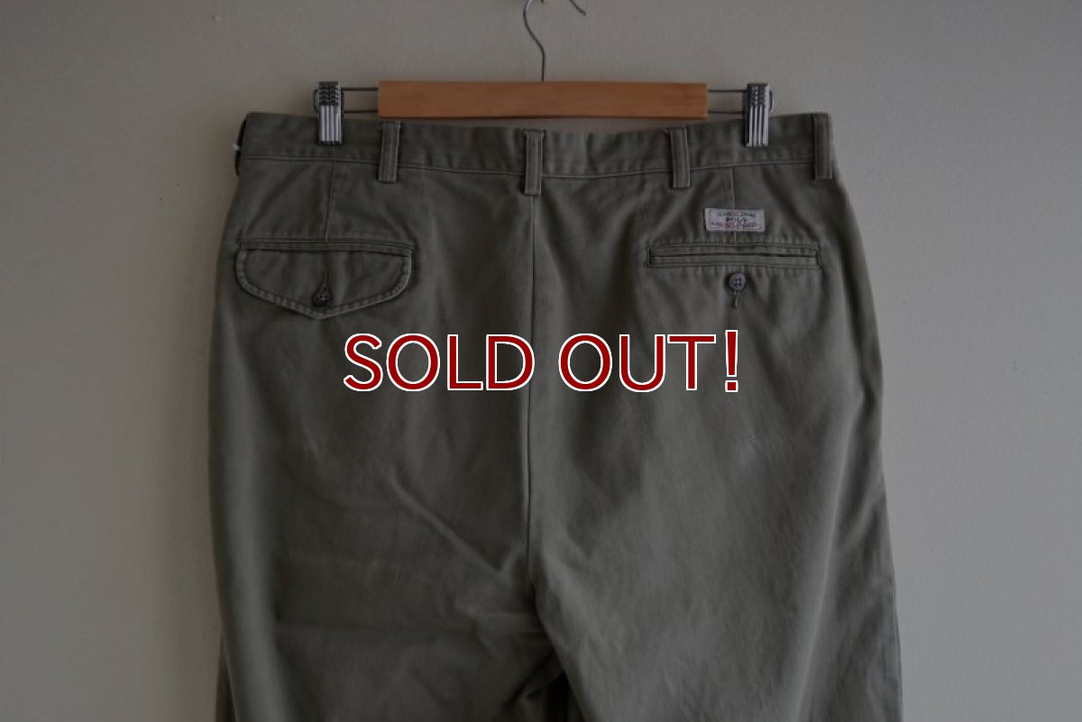 画像8: Polo by RalphLauren ツータックチノトラウザー　 "HAMMOND PANT"　 表記35×30  (8)