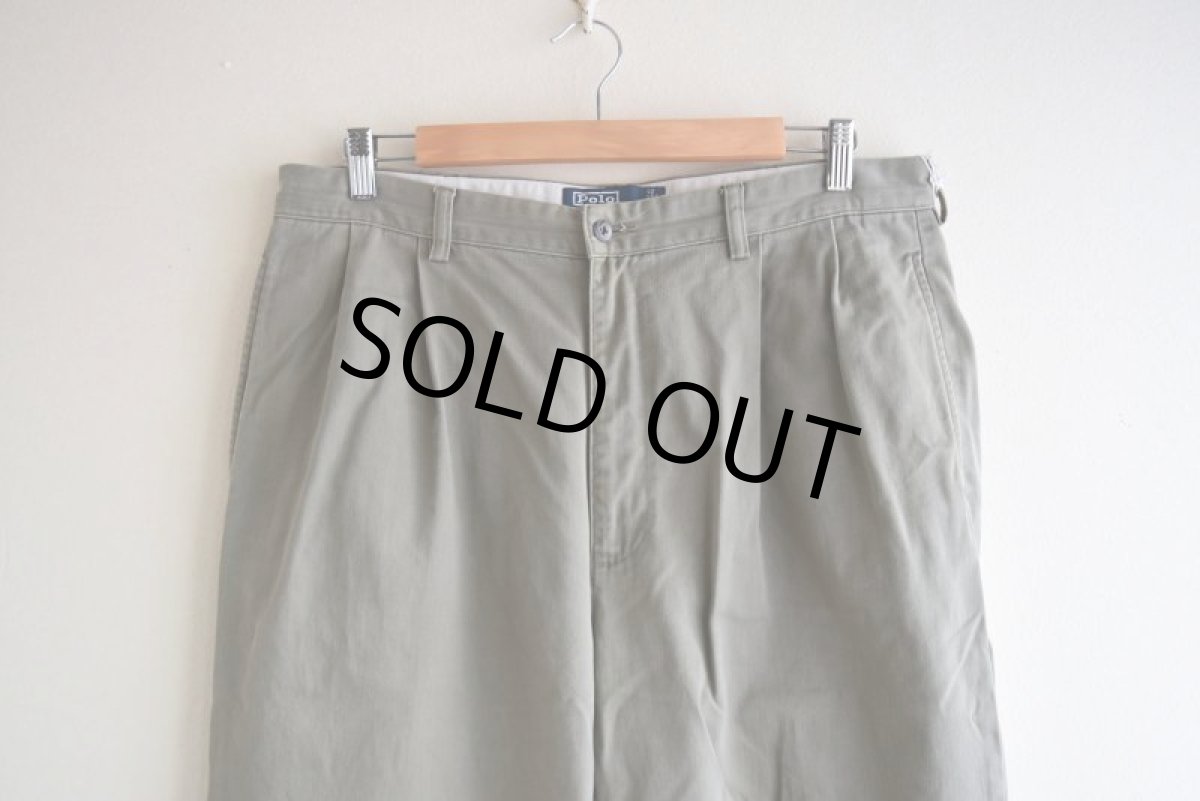 画像6: Polo by RalphLauren ツータックチノトラウザー　 "HAMMOND PANT"　 表記35×30  (6)
