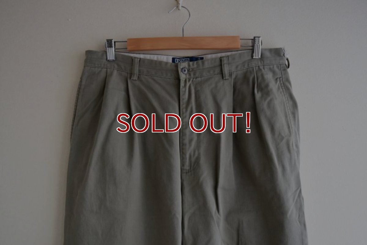 画像6: Polo by RalphLauren ツータックチノトラウザー　 "HAMMOND PANT"　 表記35×30  (6)