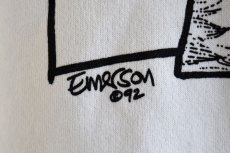 画像10: 1990s LISTEN HONEY 'cat woman' アートスウェット　 "MADE IN USA"　 表記M  (10)