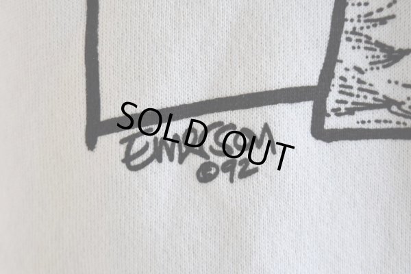 画像10: 1990s LISTEN HONEY 'cat woman' アートスウェット  "MADE IN USA"  表記M