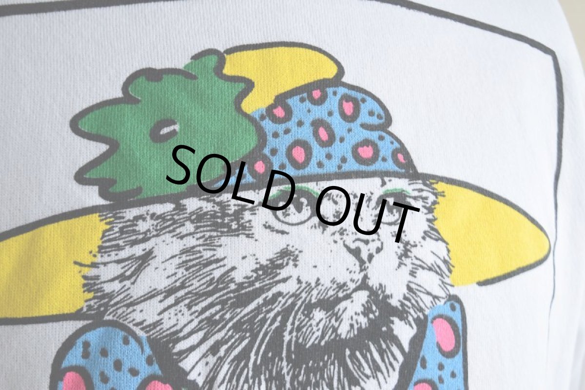 画像11: 1990s LISTEN HONEY 'cat woman' アートスウェット　 "MADE IN USA"　 表記M  (11)