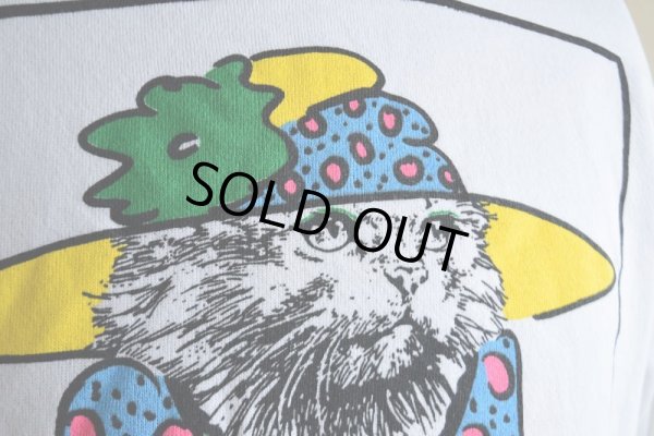 画像11: 1990s LISTEN HONEY 'cat woman' アートスウェット  "MADE IN USA"  表記M