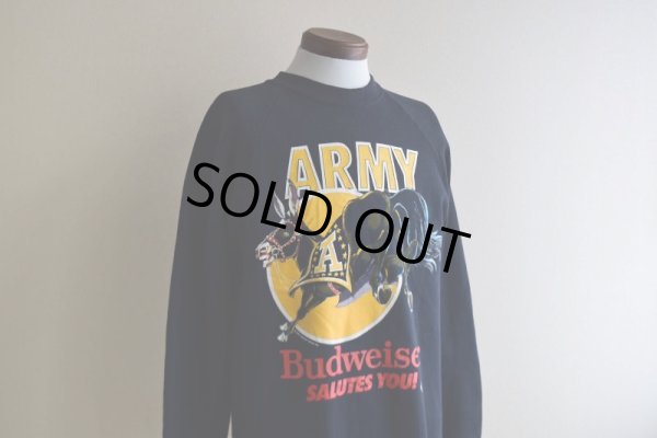 画像6: 1980s Budweiser SALUTES YOU！ ARMY プリントスウェット　 "MADE IN USA"　 表記L 