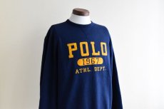 画像6: POLO RALPH LAUREN 両Vフロッキースウェット　 表記M  (6)