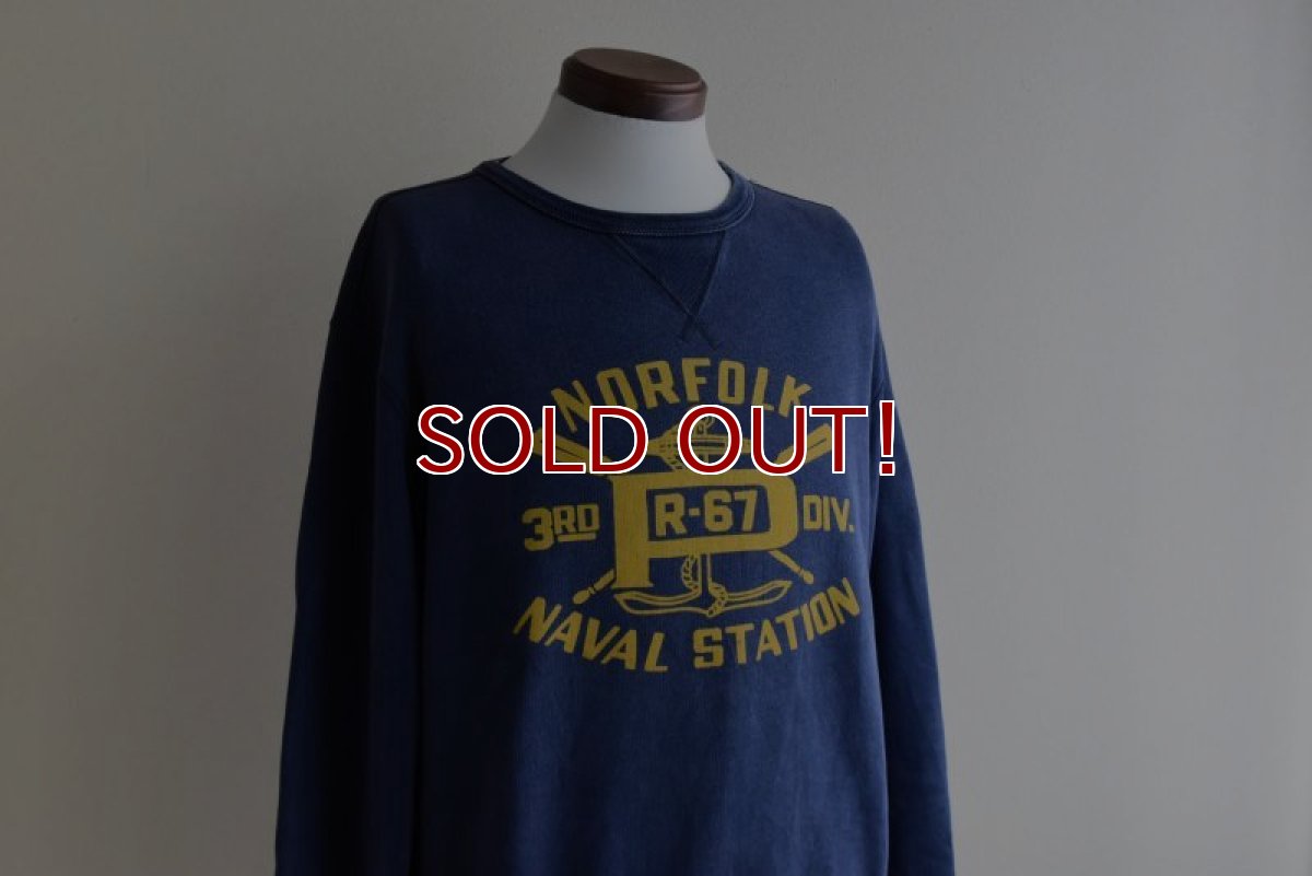 画像6: 1990s Polo by RalphLauren NAVAL STATION スウェット　 "はめ込み両V"　 表記M  (6)