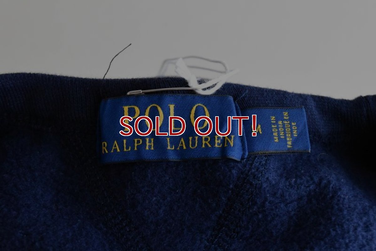 画像5: POLO RALPH LAUREN 両Vフロッキースウェット　 表記M  (5)