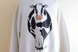 画像8: 1990s OLDLAND COW 両面プリントスウェット　 "MADE IN USA"　 表記XL 