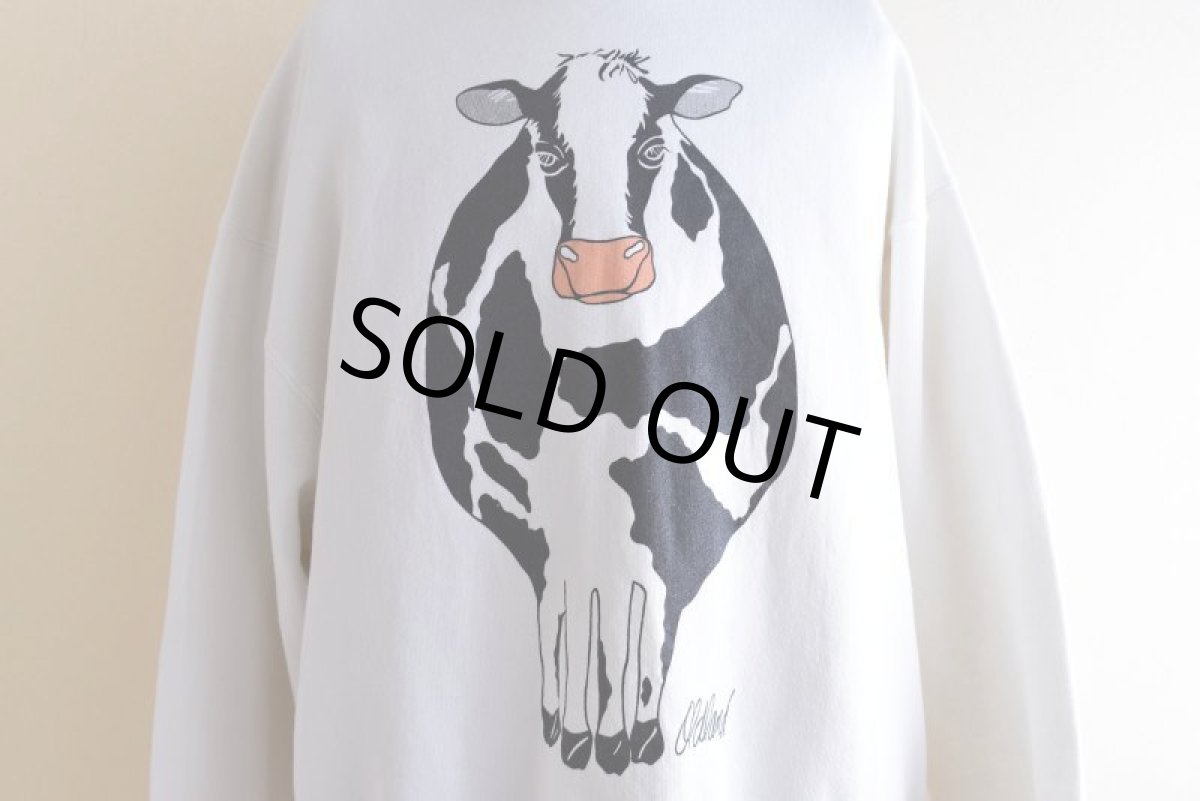 画像8: 1990s OLDLAND COW 両面プリントスウェット　 "MADE IN USA"　 表記XL  (8)