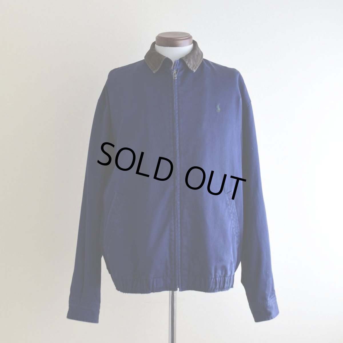 画像1: Polo by RalphLauren チンスト付きコットンジャケット　 "襟コーデュロイ"　 表記M  (1)