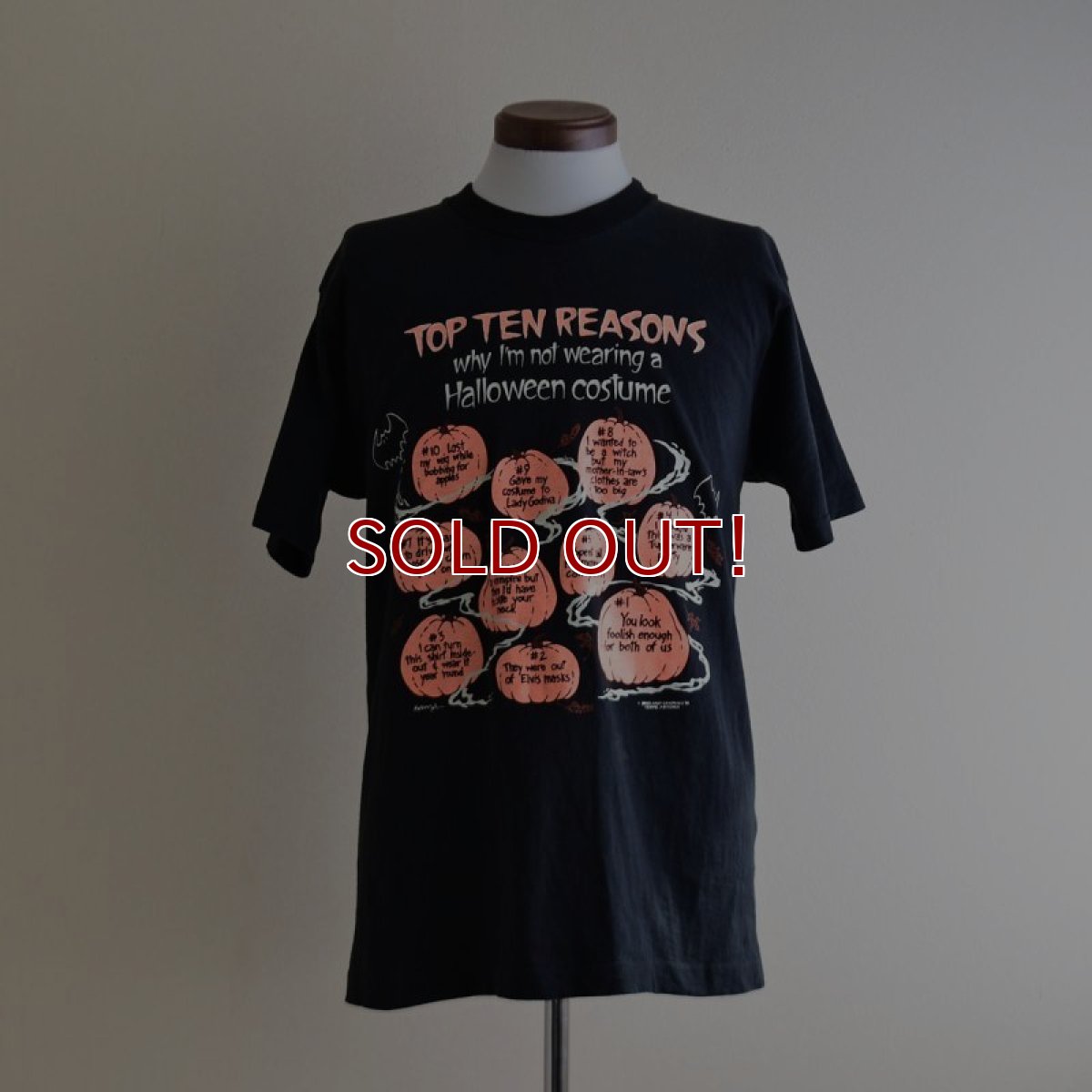 画像1: 1990s Halloween 蓄光プリントTシャツ　 "MADE IN USA"　 表記L  (1)