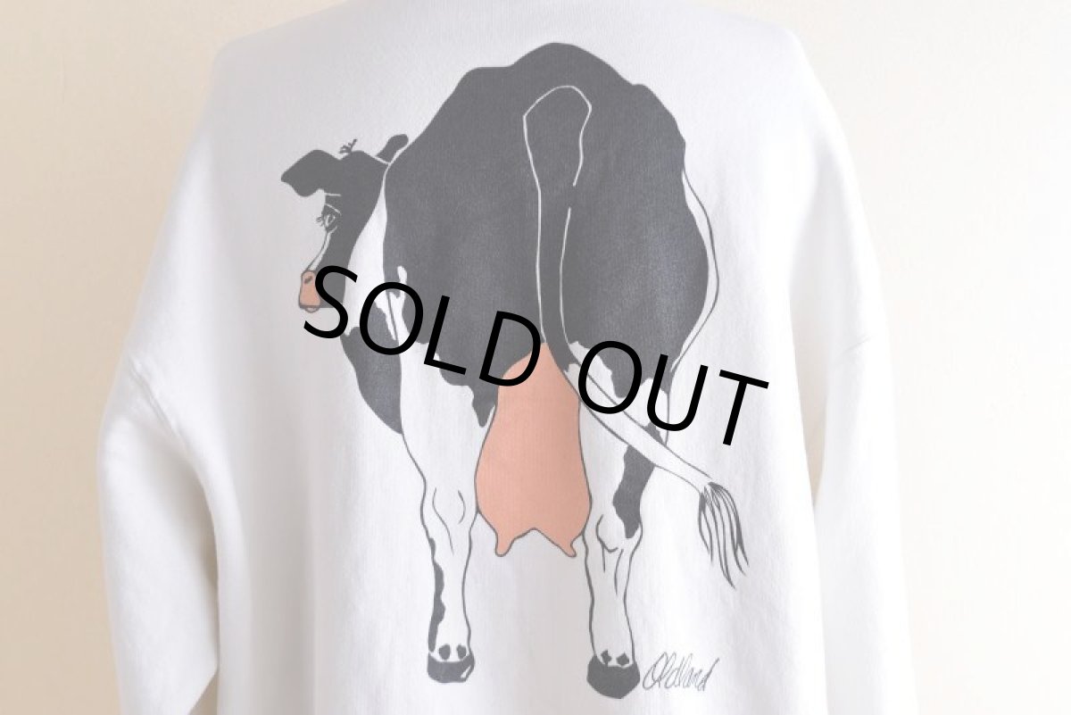 画像11: 1990s OLDLAND COW 両面プリントスウェット　 "MADE IN USA"　 表記XL  (11)