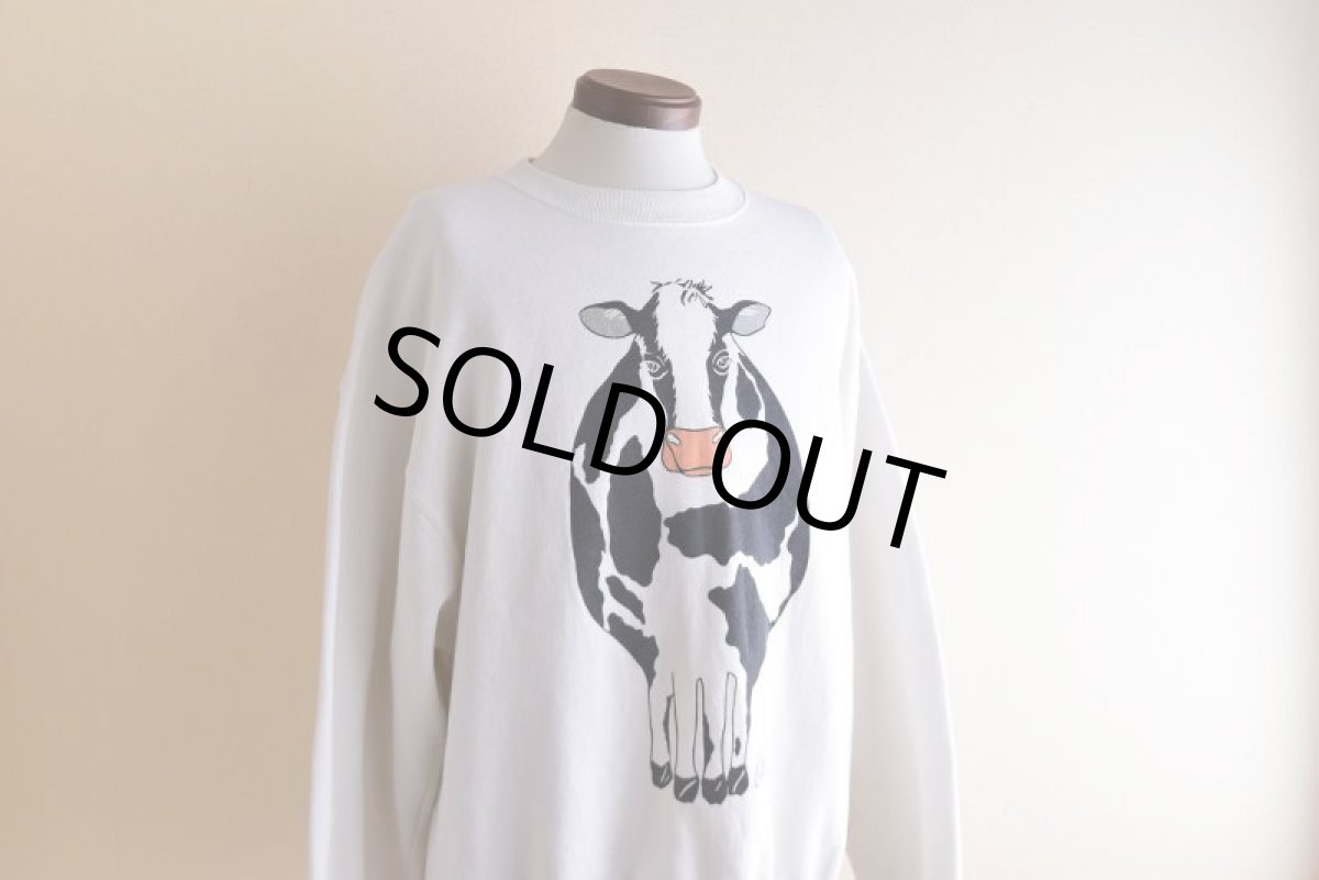 画像6: 1990s OLDLAND COW 両面プリントスウェット　 "MADE IN USA"　 表記XL  (6)