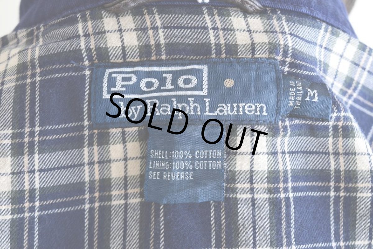 画像5: Polo by RalphLauren チンスト付きコットンジャケット　 "襟コーデュロイ"　 表記M  (5)