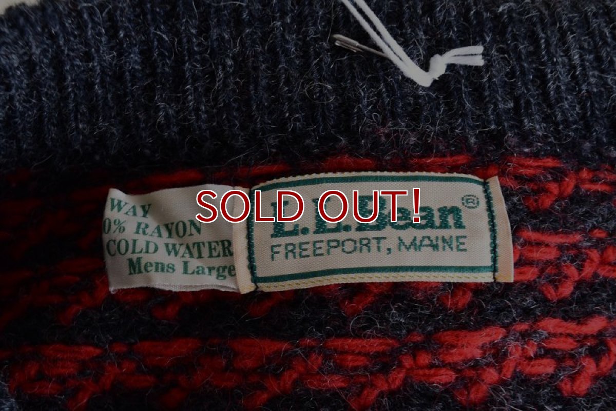 画像5: 1980s L.L.Bean バーズアイセーター　 "MADE IN NORWAY"　 表記L  (5)
