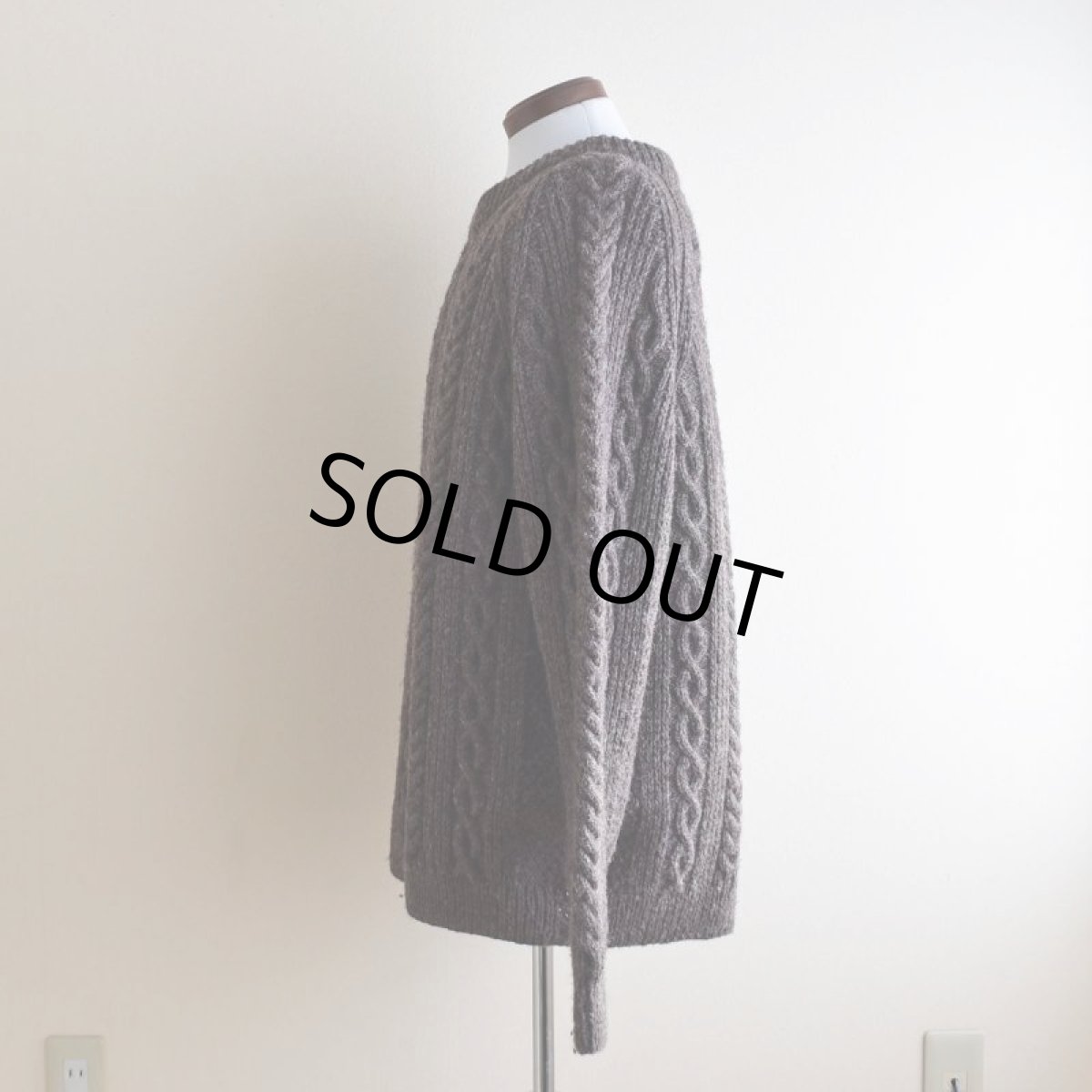 画像4: Janette Murray フィッシャーマンセーター　 "MADE IN SCOTLAND"　 実寸L  (4)