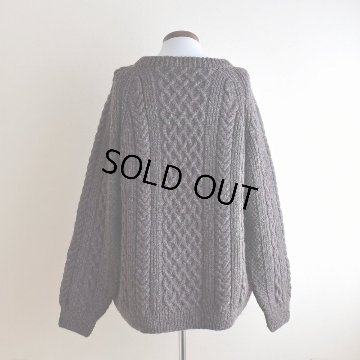 画像3: Janette Murray フィッシャーマンセーター　 "MADE IN SCOTLAND"　 実寸L  (3)