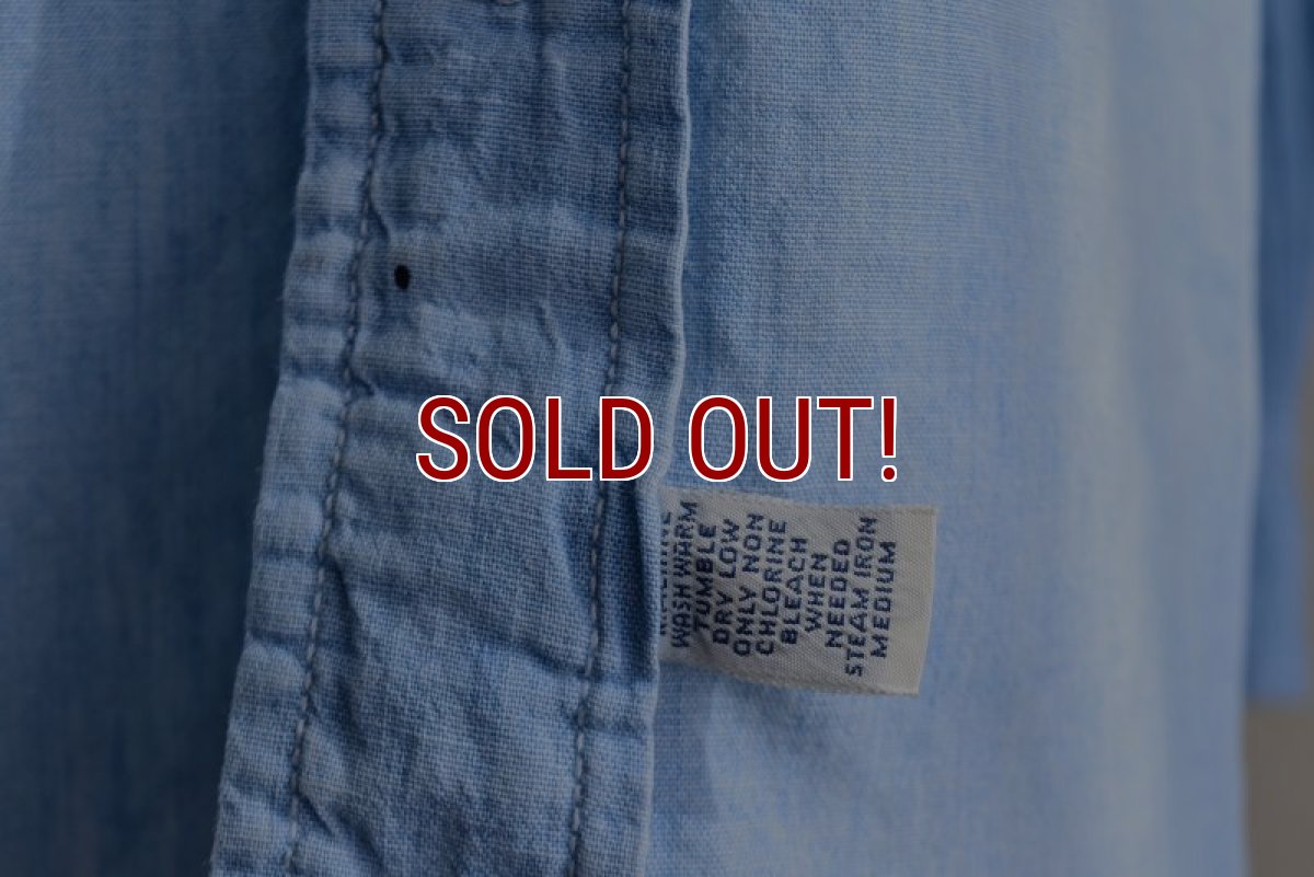 画像12: 1980-90s Polo RALPH LAUREN ガチャポケシャンブレーシャツ　 "MADE IN USA"　 表記S  (12)