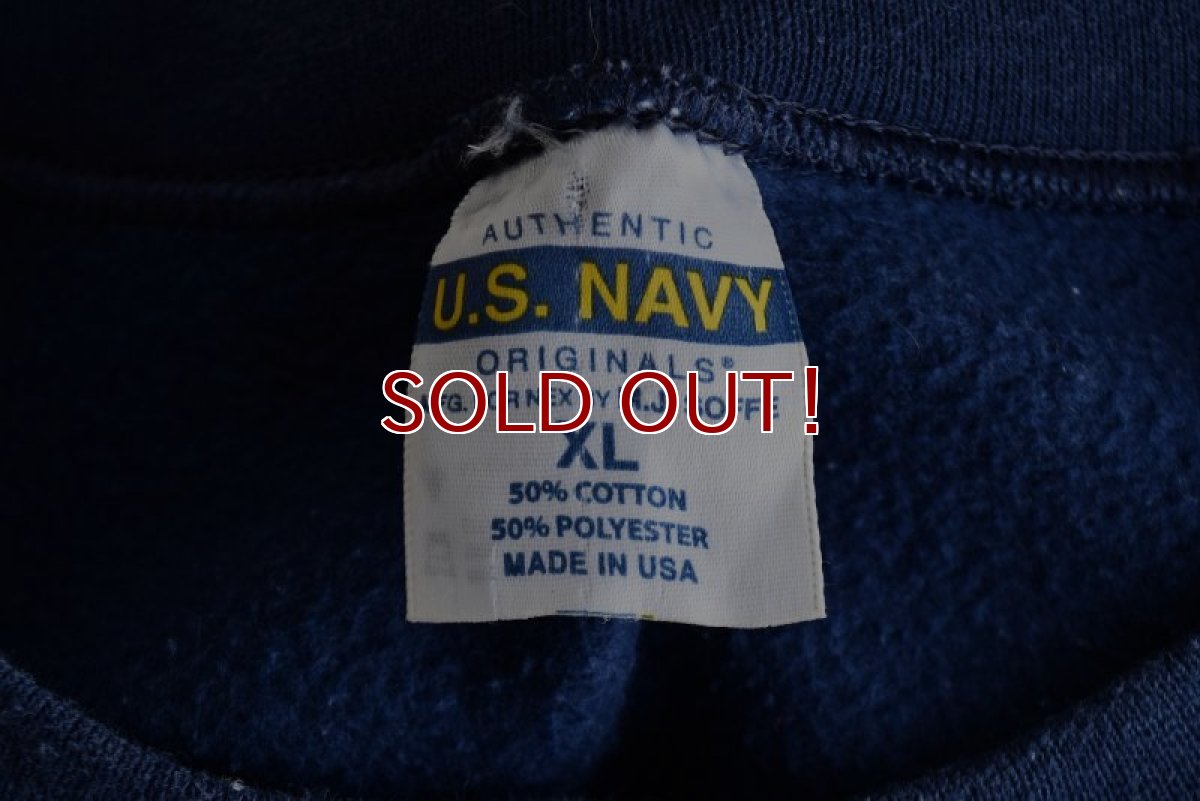 画像5: US.NAVY スウェット　 "MADE IN USA"　 表記XL  (5)