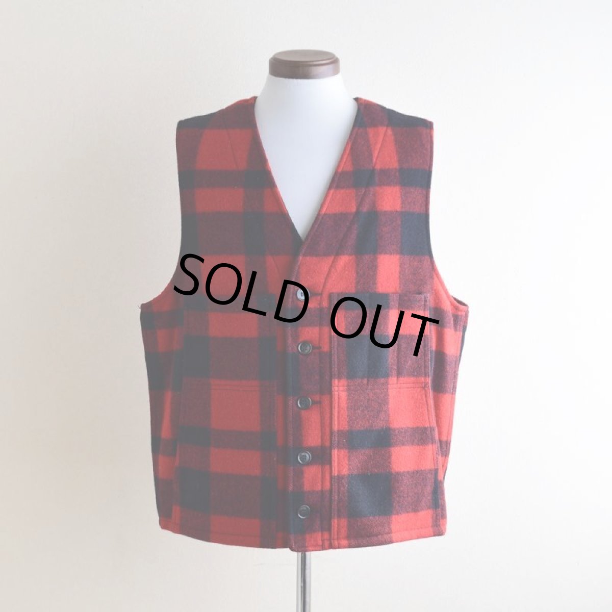 画像1: 1990s FILSON マッキーノウールベスト　 "MADE IN USA"　 実寸L〜  (1)