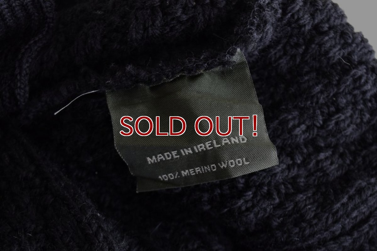 画像12: ARAN SWEATER MARKET フィッシャーマンニットカーディガン　 "MADE IN IRELAND"　 表記M  (12)