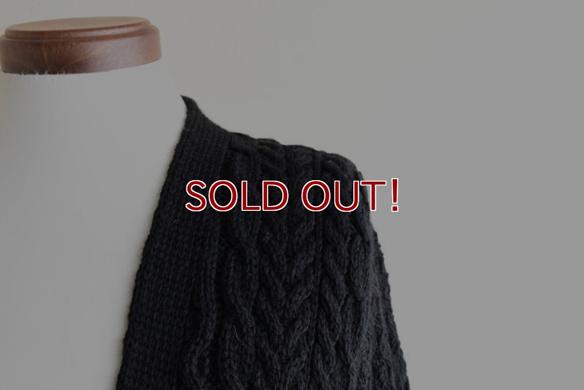 画像8: ARAN SWEATER MARKET フィッシャーマンニットカーディガン　 "MADE IN IRELAND"　 表記M  (8)