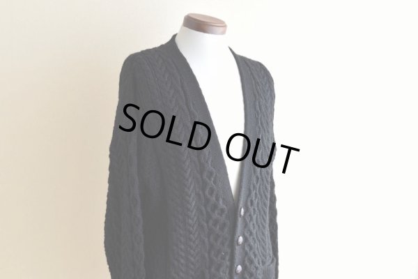 画像6: ARAN SWEATER MARKET フィッシャーマンニットカーディガン　 "MADE IN IRELAND"　 表記M 